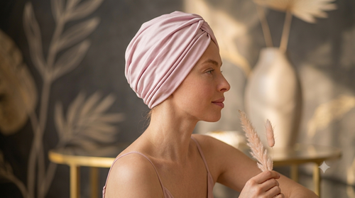 Rosy Satin Bonnet