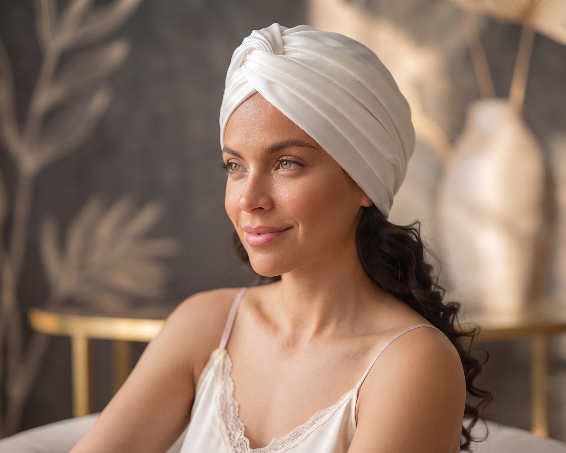 Pearl Satin Bonnet