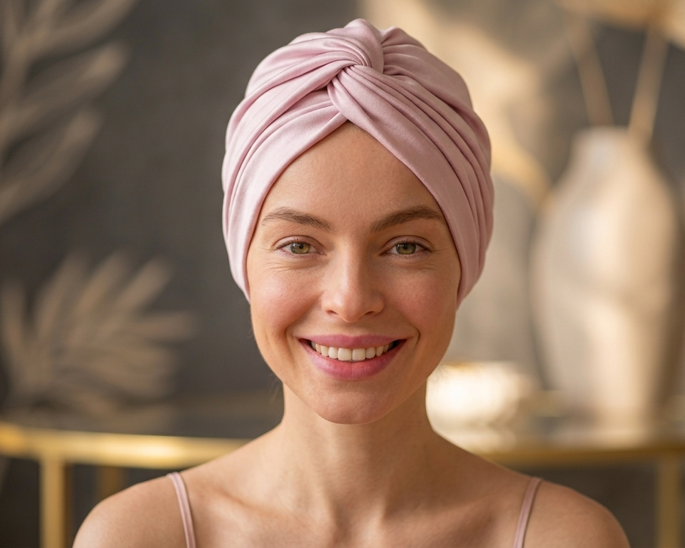 Rosy Satin Bonnet